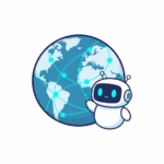 Globe with robot monitoring content delivery